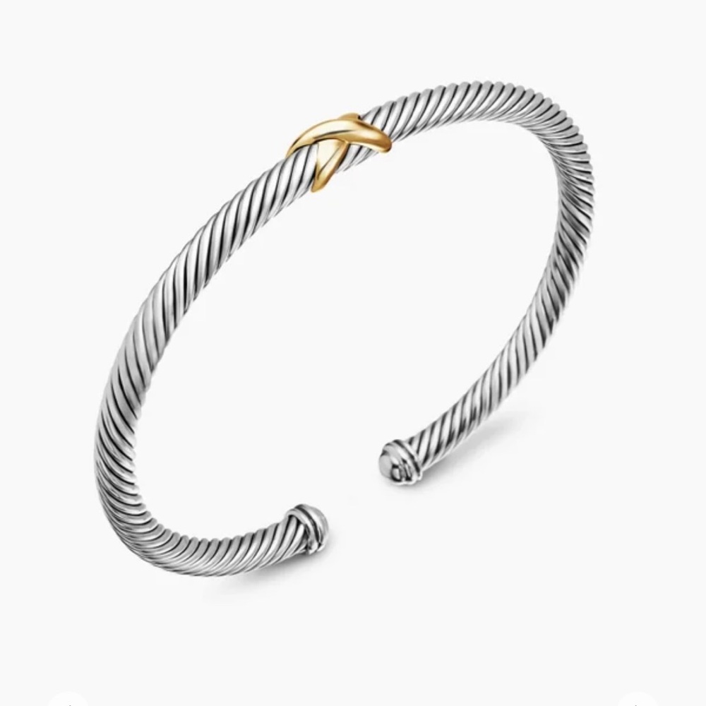 David Yurman X Classic Cable Station Bracelet